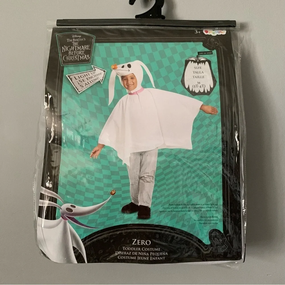 NIP. DISNEY Nightmare Before Christmas Kids Zero Costume